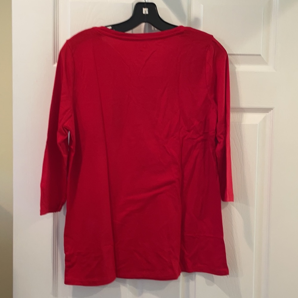 NWT Women’s Holiday 3/4 Sleeve Shirt - Picture 5 of 5